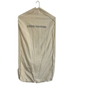 LOUIS VUITTON Dust Cover Garment Bag L48'' x W24'' Dress Gown Suit Travel Cotton